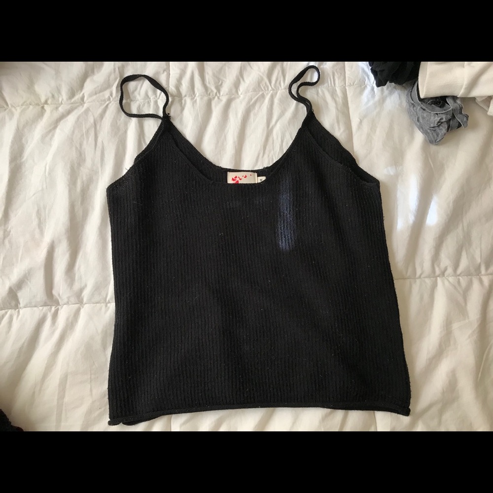 Black tank top